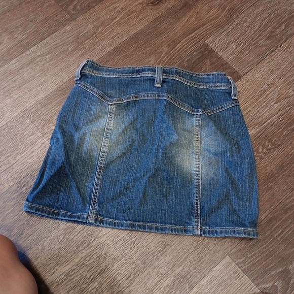 Vintage GAP Blue A-Line Mini Skirt Casual - Picture 3 of 4
